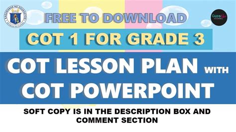 guro ako grade 3|GRADE 3 COT 1 WITH LESSON PLAN AND POWERPOINT.